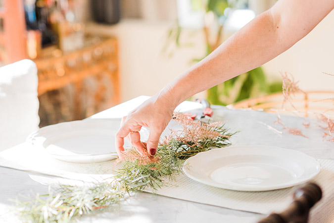 A Pastel Holiday Tablescape with LC Lauren Conrad | via LaurenConrad.com