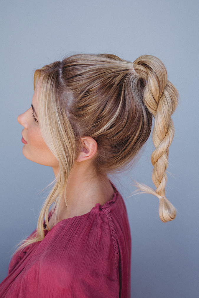 barefoot blonde top knot tutorial via laurenconrad.com