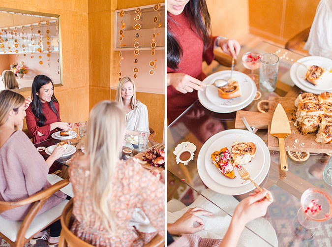 midcentury modern friendsgiving via laurenconrad.com