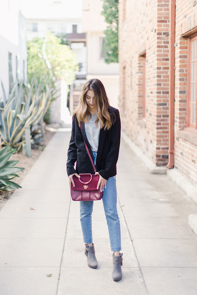 Fashion Look Featuring Cole Haan Boots and Lauren Conrad Skinny