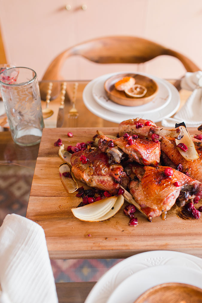 maple roasted turkey with cranberries via laurenconrad.com