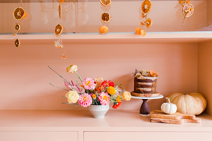 grain free gingerbread pumpkin caramel cake via laurenconrad.com