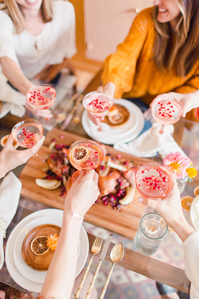 midcentury modern friendsgiving via laurenconrad.com