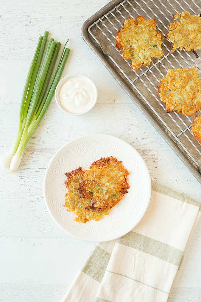 healthy grain-free latkes via laurenconrad.com