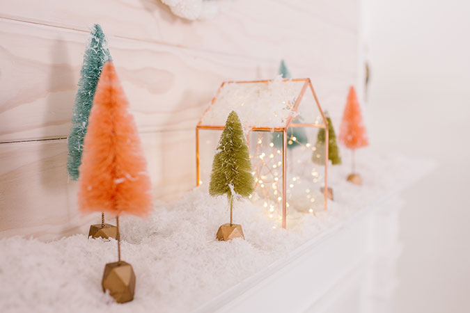 3 ways to style your holiday mantel via laurenconrad.com