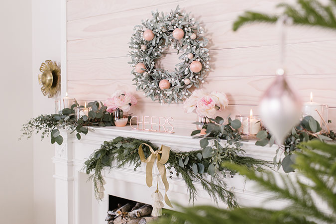 3 ways to style your holiday mantel via laurenconrad.com