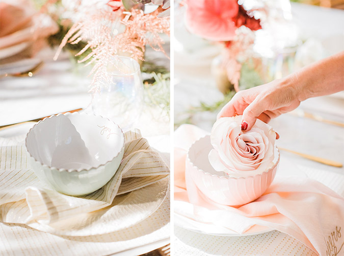 A Pastel Holiday Tablescape with LC Lauren Conrad | via LaurenConrad.com