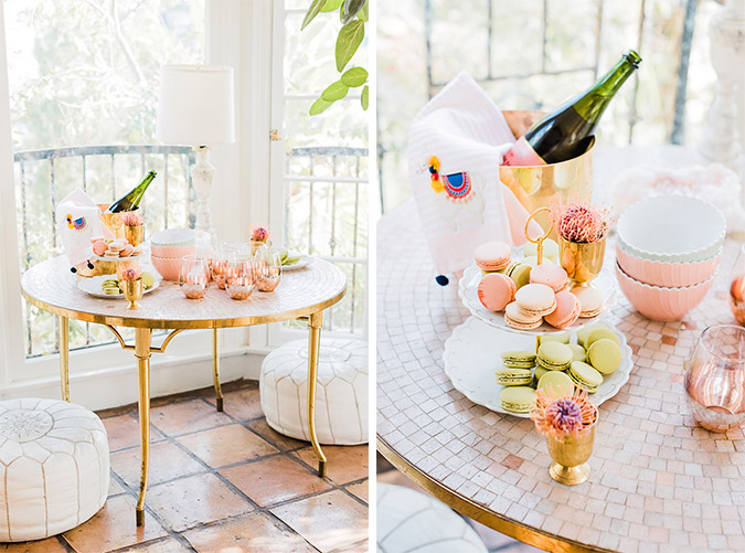 A Pastel Holiday Tablescape with LC Lauren Conrad | via LaurenConrad.com