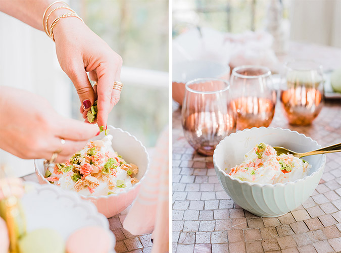 A Pastel Holiday Tablescape with LC Lauren Conrad | via LaurenConrad.com