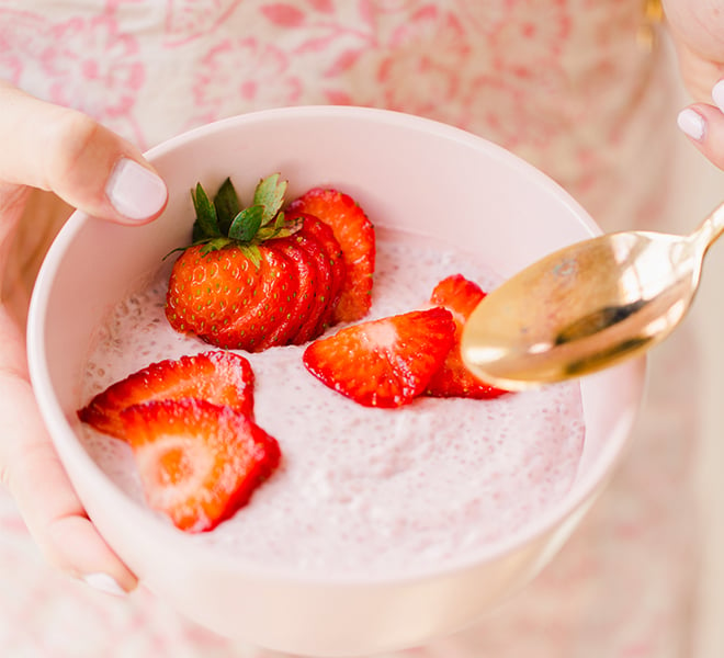 Recipe Box: Blush Pink Breakfast Pudding