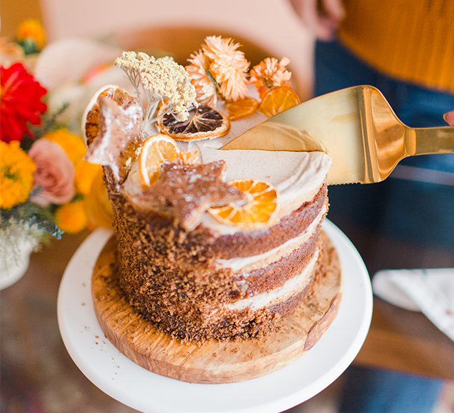 Recipe Box: Grain-Free Gingerbread Crumb Pumpkin Caramel Cake