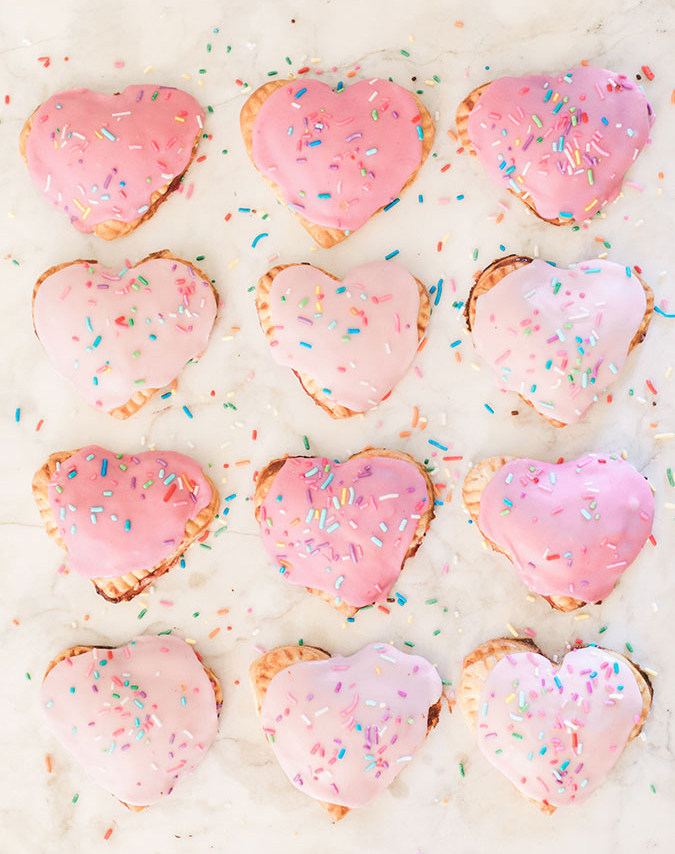 Heart poptarts