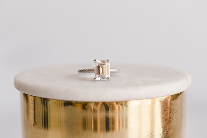 James Allen Emerald Cut Diamond Ring