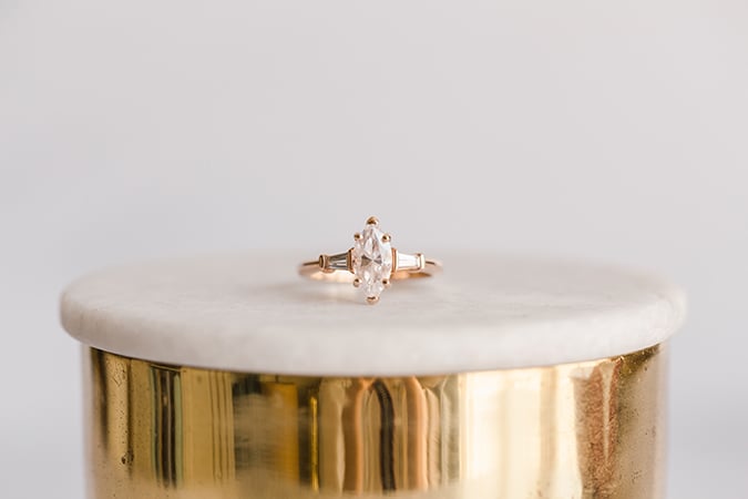 James Allen Marquise Cut Diamond Ring 