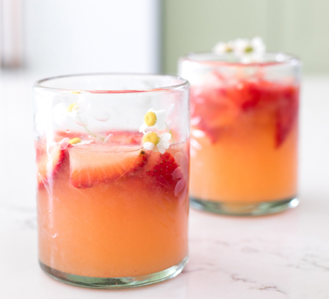 Paloma Mocktail and Mexican Street Corn Salad from Half Baked Harvest