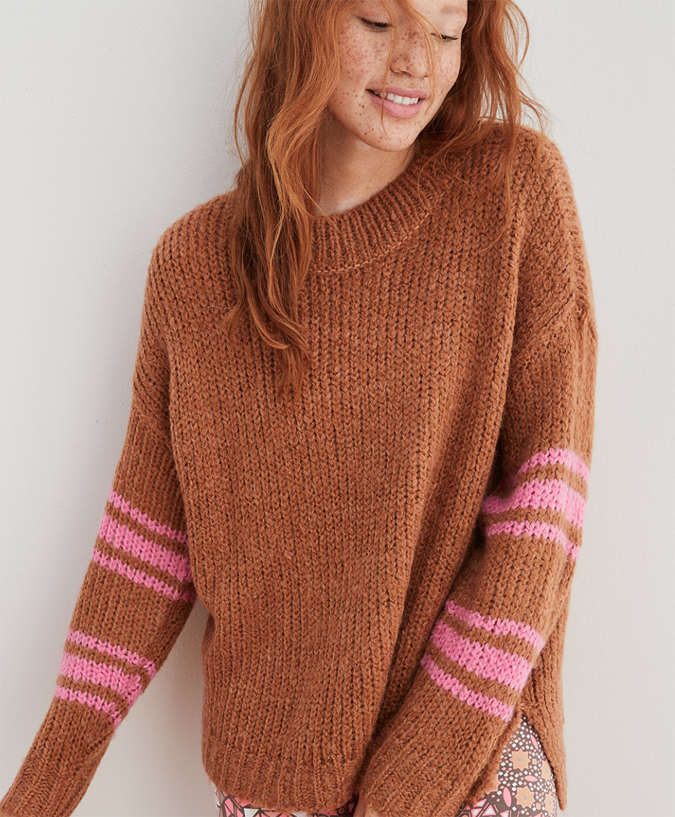 EMILY POINTELLE PULLOVER SWEATER