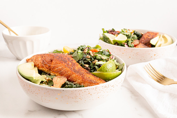 Blackened Salmon Salad