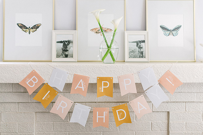 Party Printables for the Stay at Home Birthday Celebration