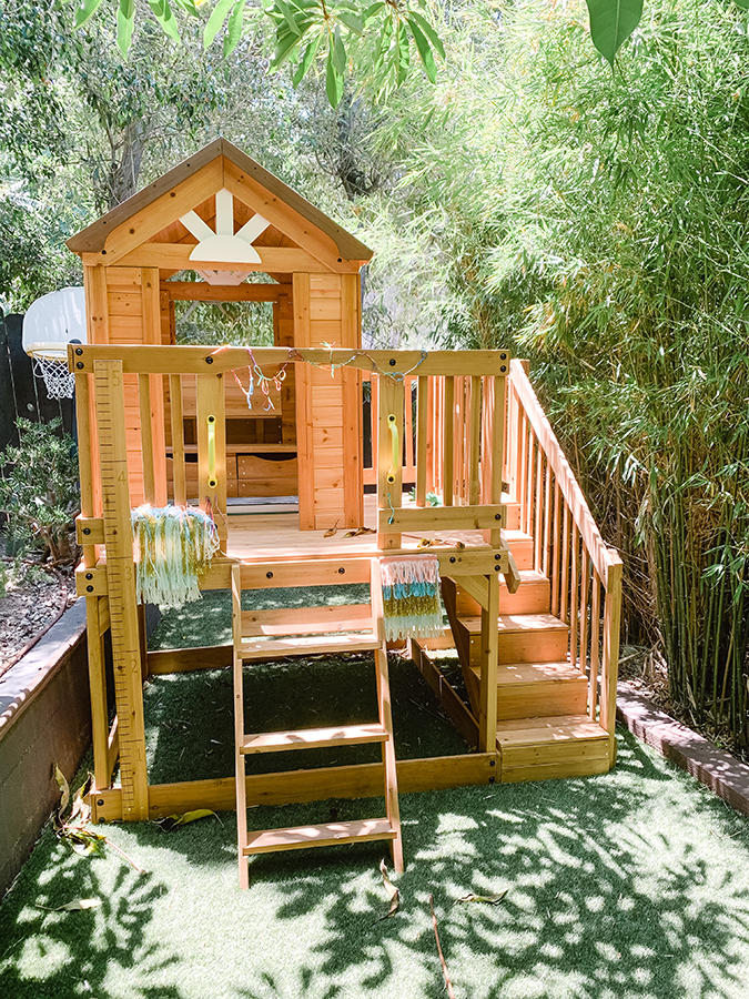 A Backyard Playhouse Makeover