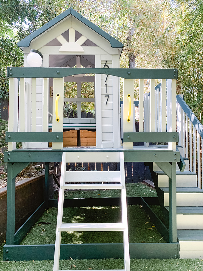 A Backyard Playhouse Makeover