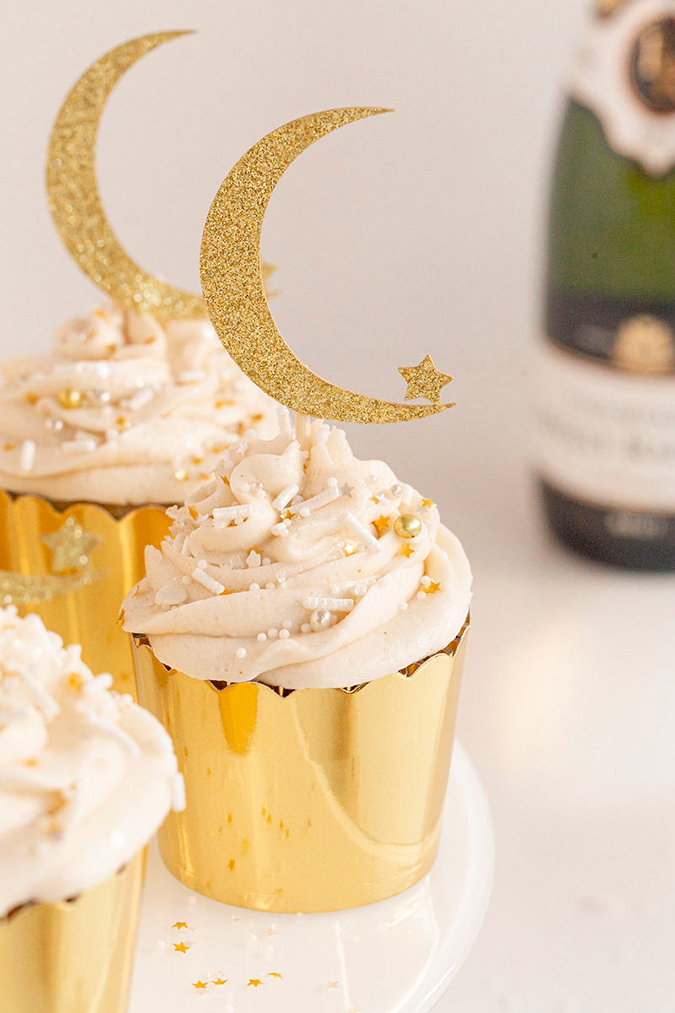 NYE Champagne Cupcakes