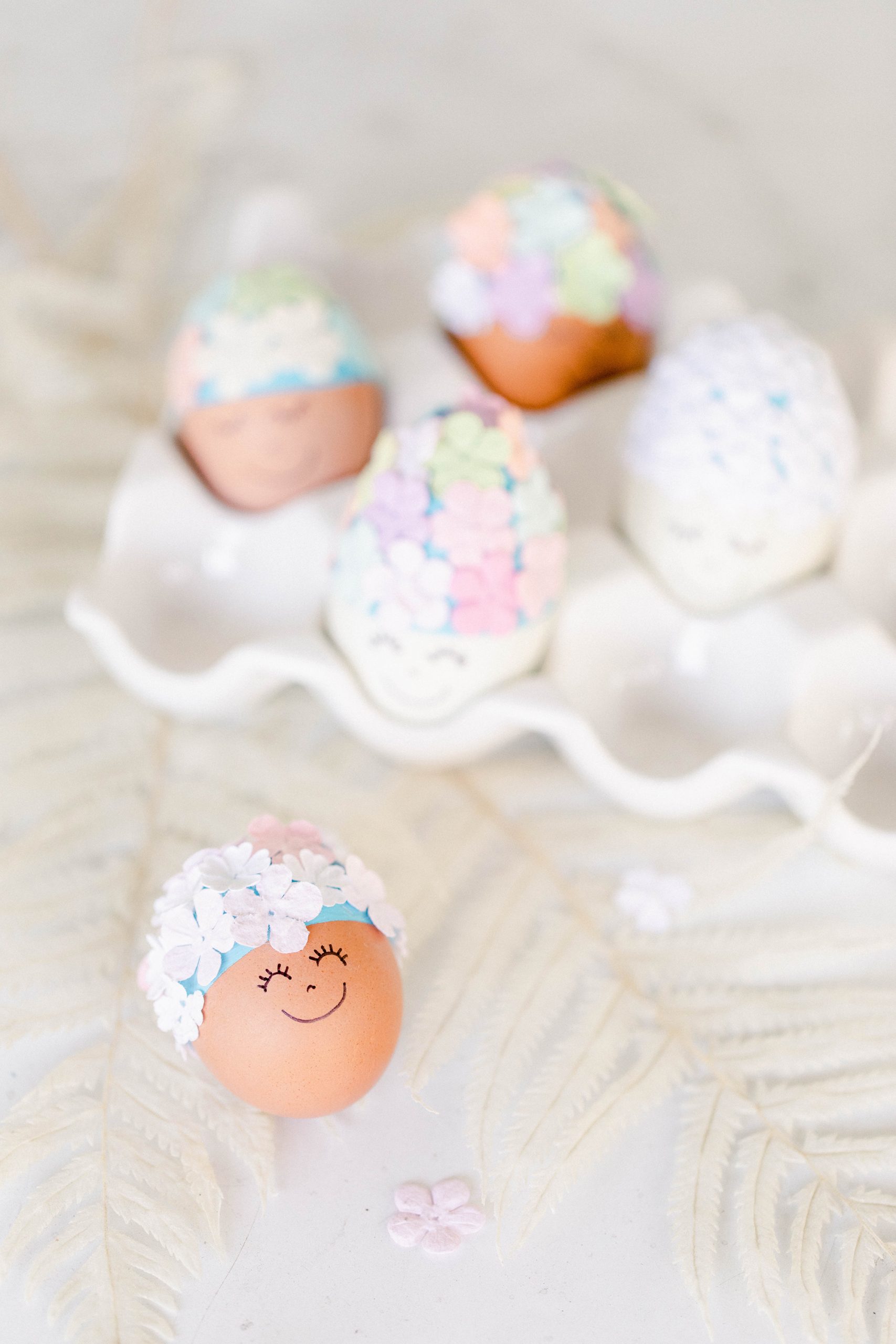 DIY Bathing Beauty Easter Eggs