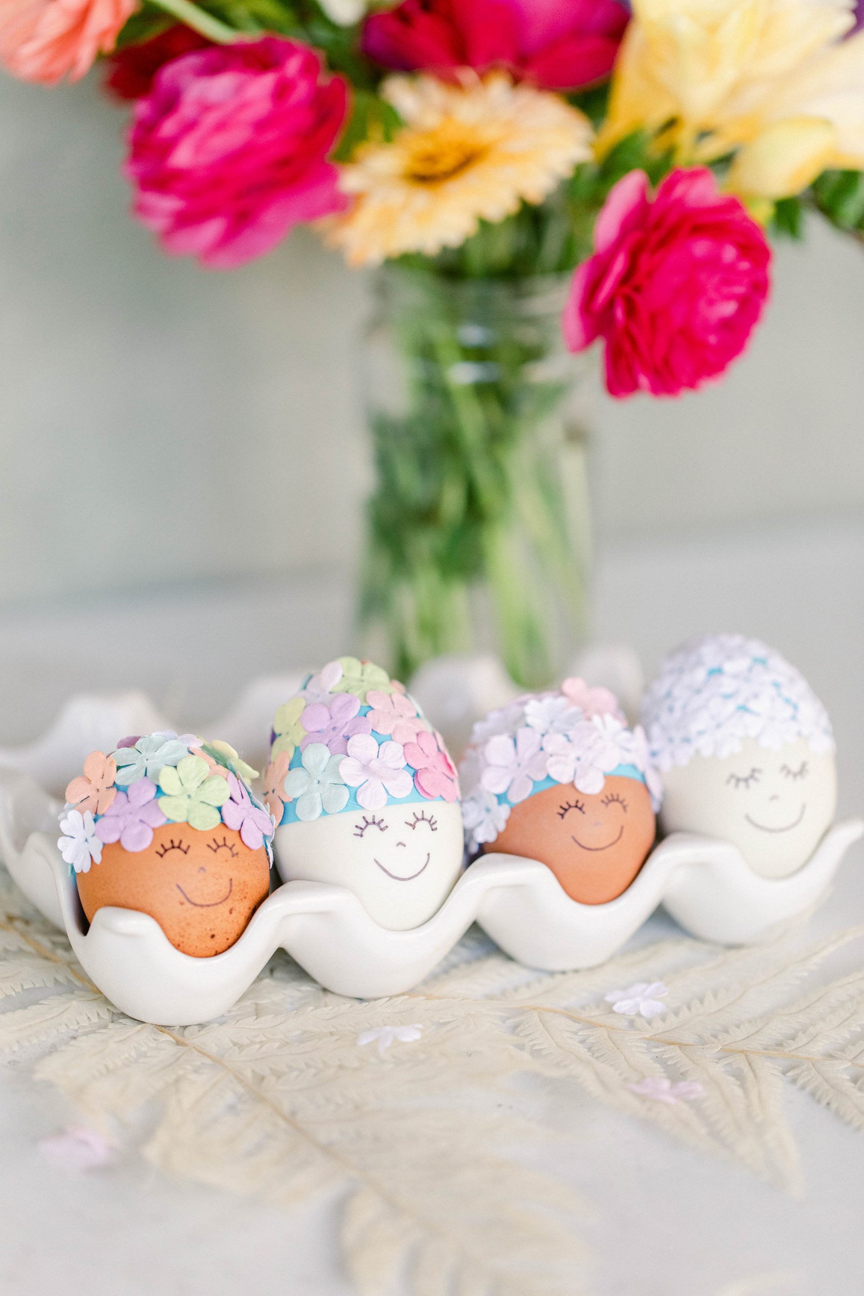 DIY Bathing Beauty Easter Eggs