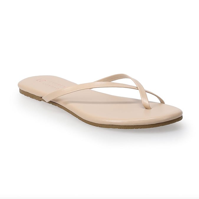 LC Lauren Conrad Pumice Flip-Flop Sandals