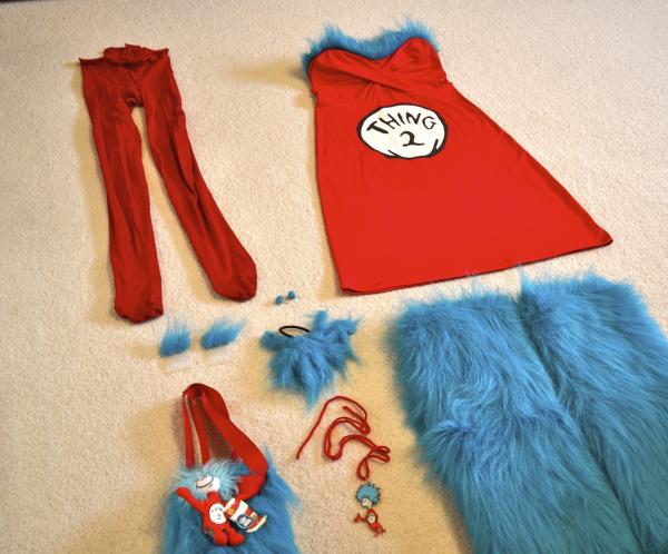 Halloween DIY: Thing 1 & Thing 2 Costume